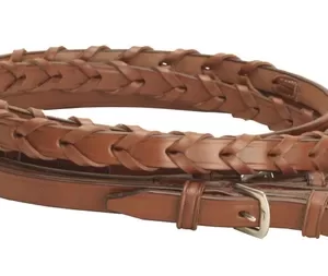 Tory Leather Company 5/8″ x 60″ Laced Reins with Buckle Bit Ends